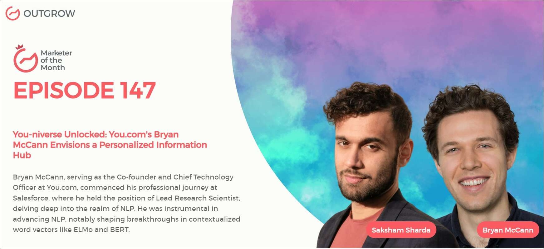 EPISODE 147: You-niverse Unlocked: You.com's Bryan McCann Envisions a Personalized Information Hub