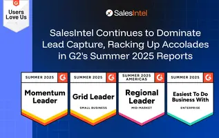 SalesIntel Continues to Dominate Lead Capture, Racking Up Accolades in G2's Summer 2025 Reports