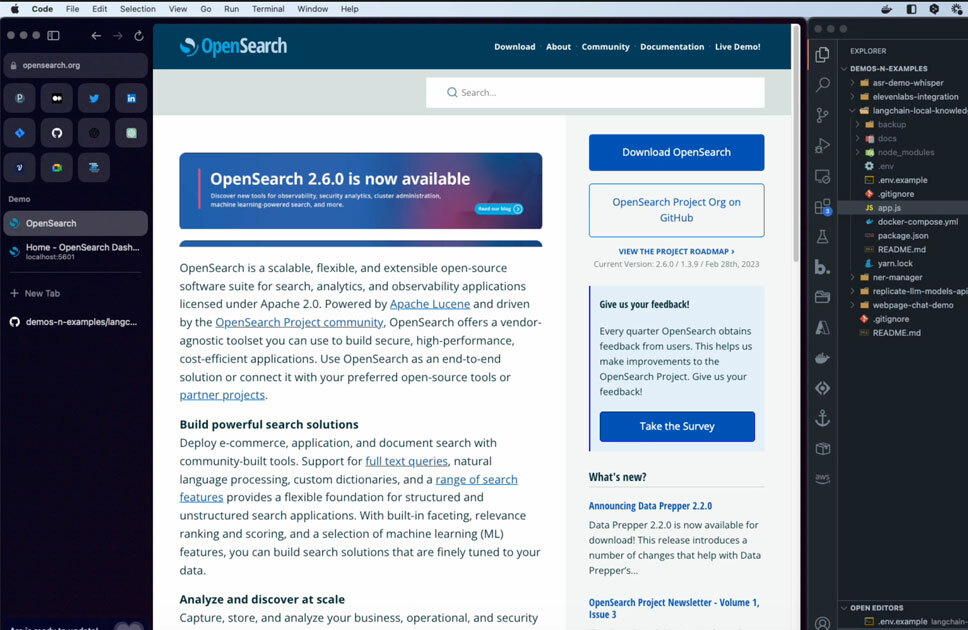 Building a knowledge base with OpenAI, Langchain, OpenSearch, and Unstructured