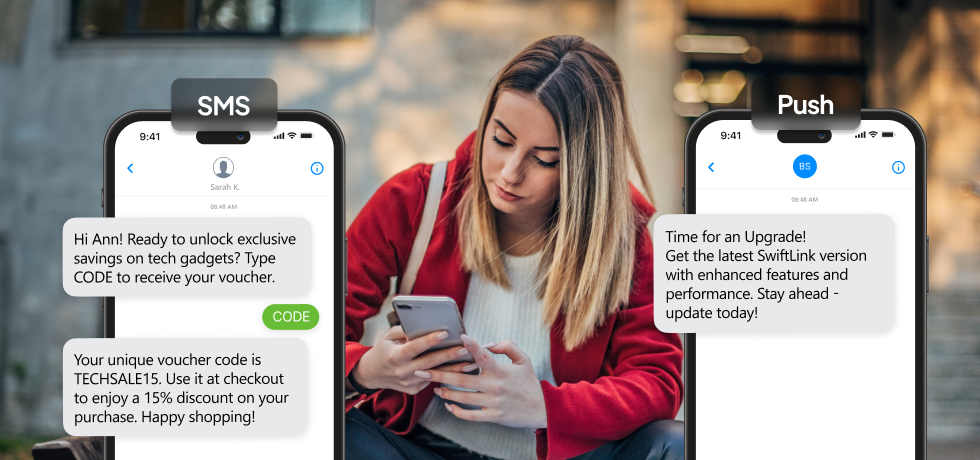 SMS notifications vs. push notifications: Which one is right for your business?