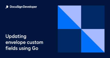 Updating envelope custom fields using Go