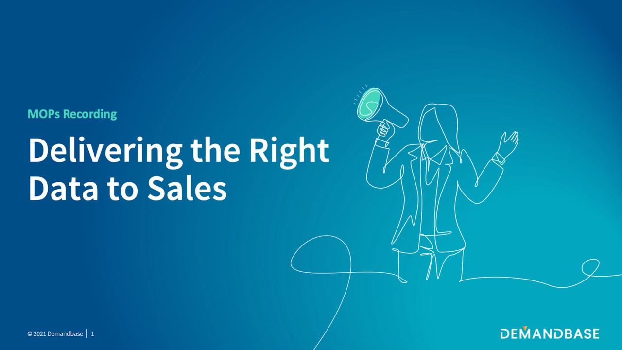 DB on DB: Delivering sales data