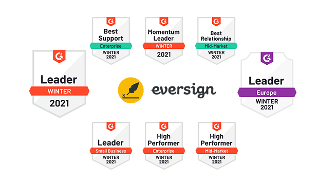 eversign Awarded "Leader Winter 2021" by G2