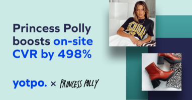 Princess Polly Increases On-Site Conversion By 498% With Yotpo Reviews