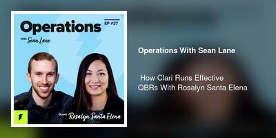  How Clari Runs Effective QBRs With Rosalyn Santa Elena