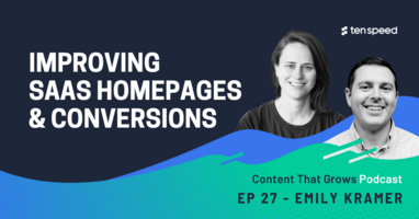 Improving SaaS Homepages & Conversions Feat. Emily Kramer of MKT1