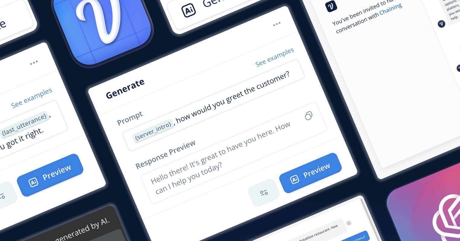 Prompt chaining for conversational AI