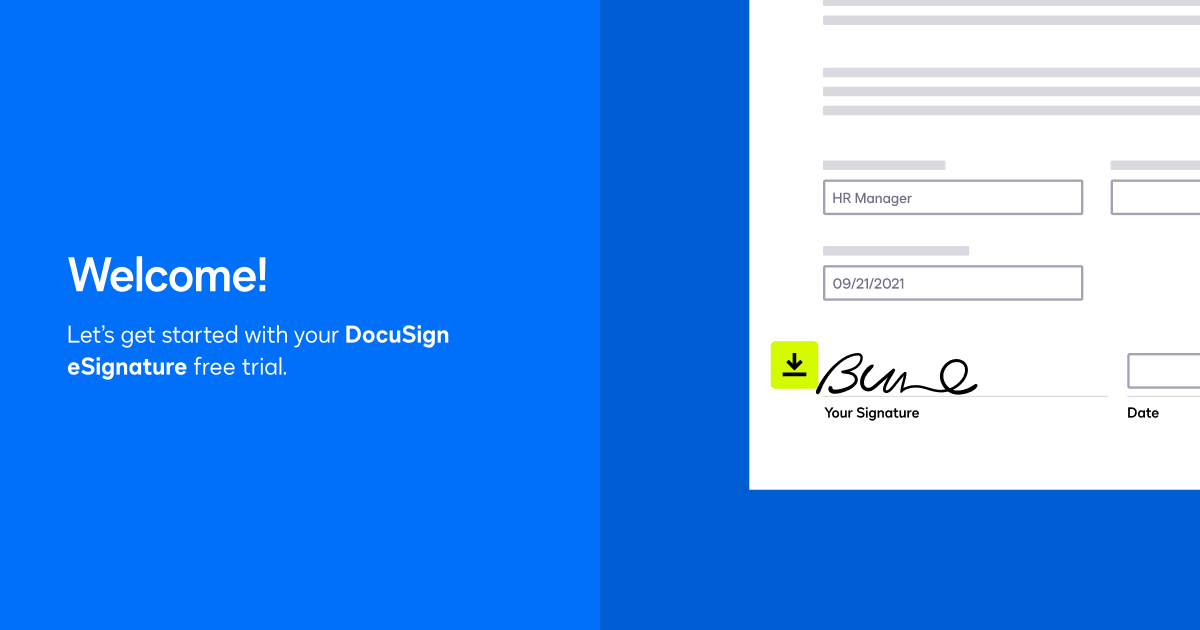A Guide to Your DocuSign eSignature Free Trial