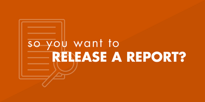 So you want to release a customer data report?