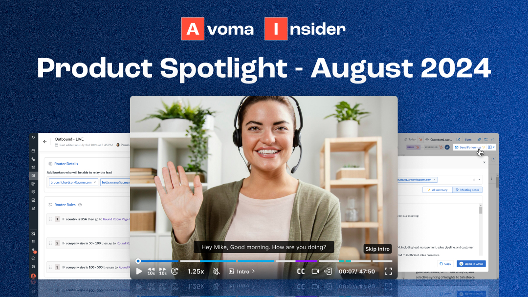Avoma Insider: Our latest product updates - August 2024