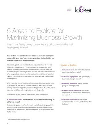 5 Areas to Explore for Maximizing Business Growth