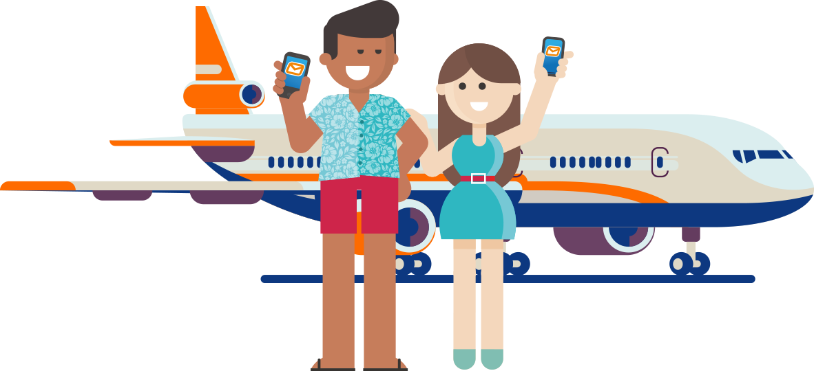Improve your airline's customer service with SMS