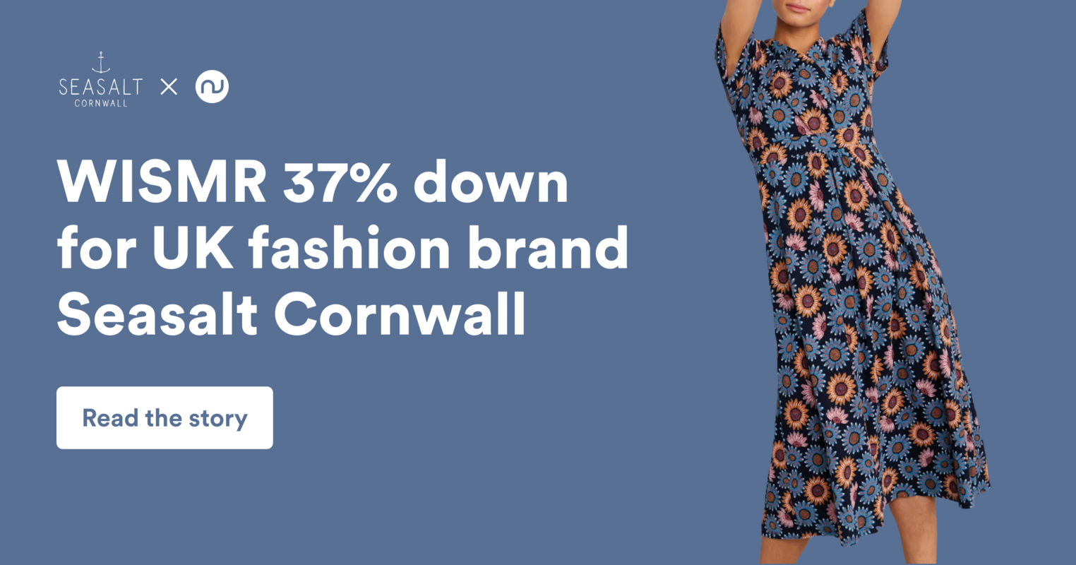 WISMR 37% Down for UK Fashion Brand Seasalt Cornwall