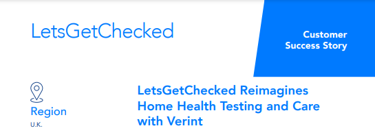LetsGetChecked Reimagines Home Health Testing and Care with Verint 