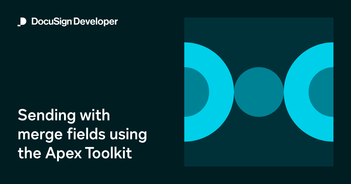 Sending with merge fields using the Apex Toolkit