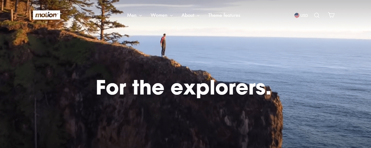 Shopify Motion Theme Review: Branding with Animation