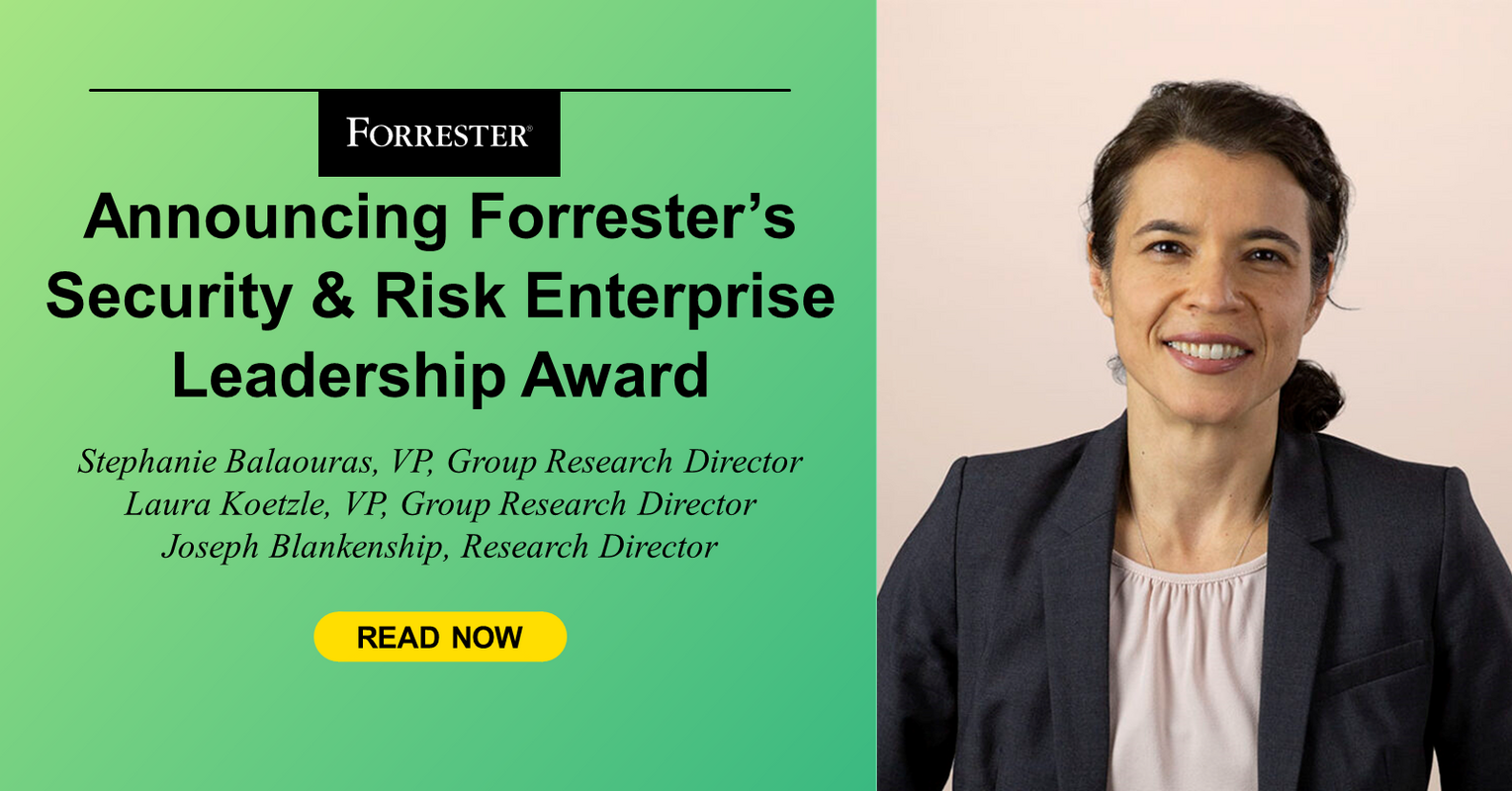 Announcing Forrester's Security & Risk Enterprise Leadership Award