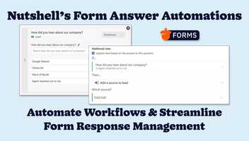 Automate Form Submission Workflows With Nutshell's Form Answer Automations