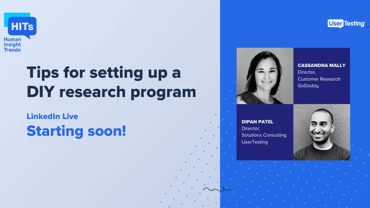 UserTesting on LinkedIn: Tips for setting up a  DIY research program | 10 comments