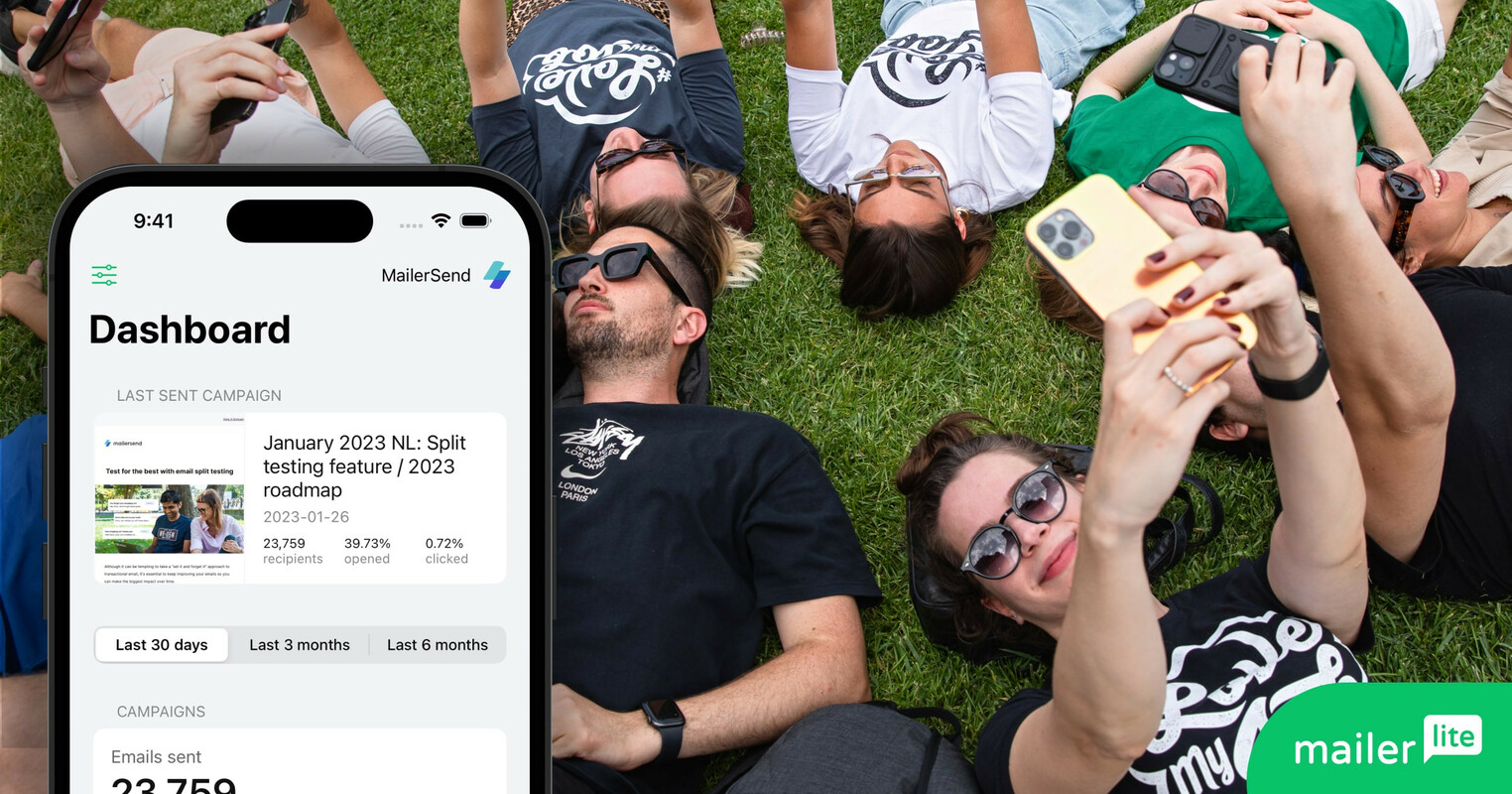 Email marketing app for iPhone: MailerLite Manager