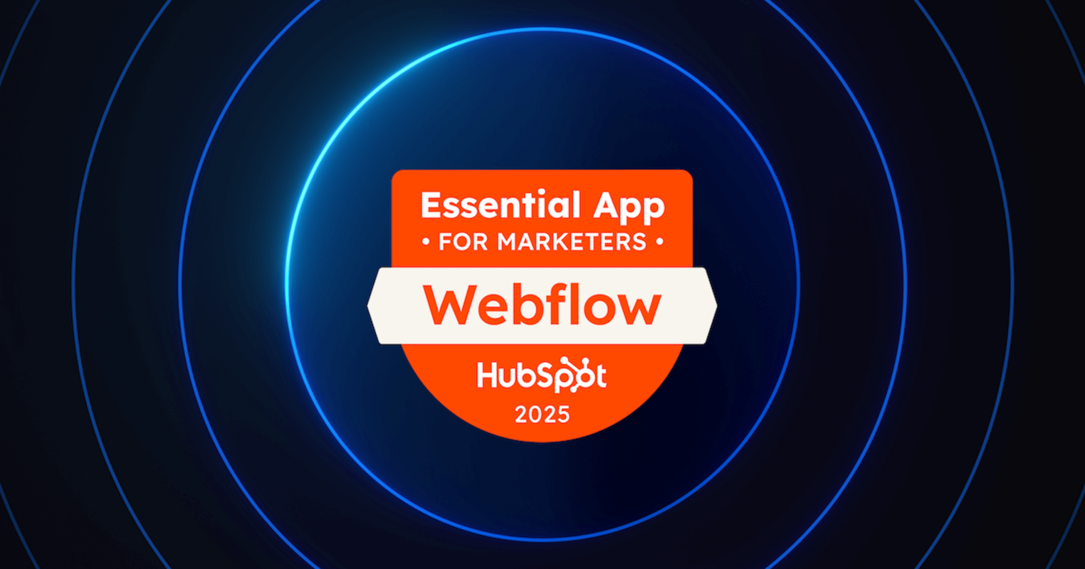 Webflow named a HubSpot Essential App for Marketers in 2025 | Webflow Blog