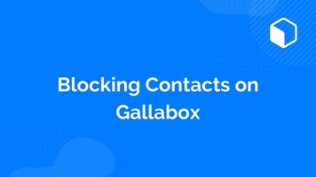 Blocking contacts on Gallabox