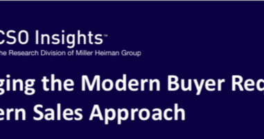 The Modern Sales Method: Results and Insights From the CSO Insights...