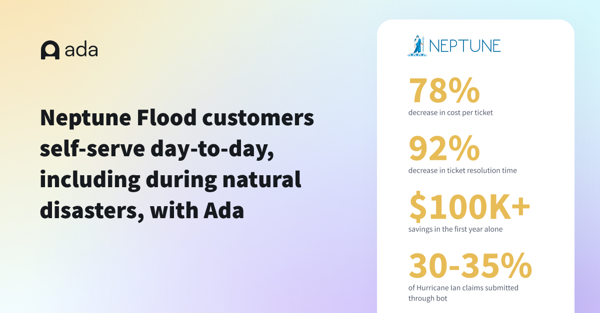 Neptune Flood customers self-serve day-to-day, including during natural disasters