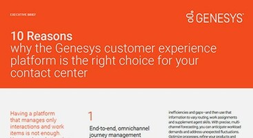 10 reasons why Genesys is the right choice