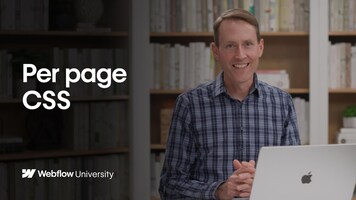 Faster page loads with Per page CSS - Webflow tutorial
