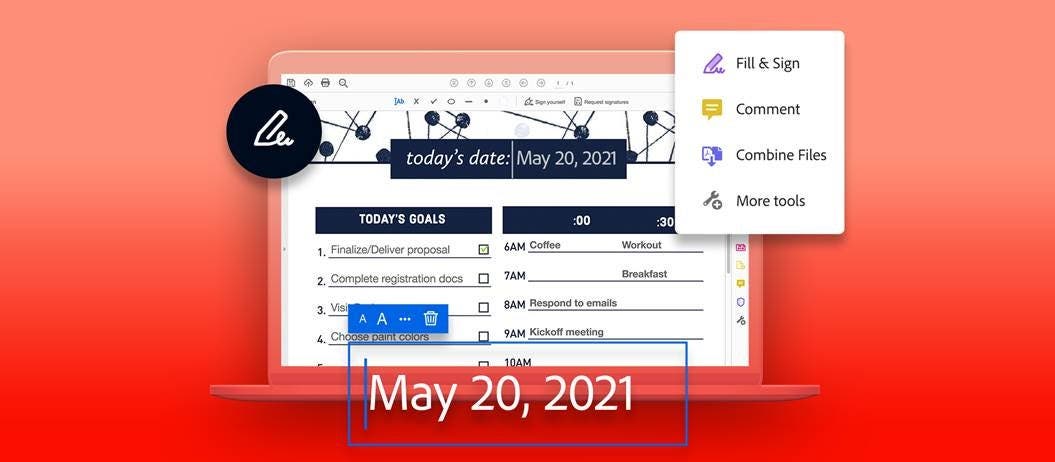 Get organized with Acrobat online tools and Adobe Spark