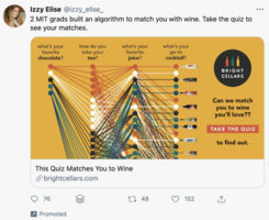 Great sponsored ad by a wine company on Twitter - Swipe File