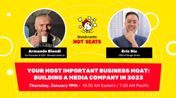 Your Most Important Business Moat: Building a Media Company in 2023 with Eric Siu