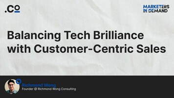 Balancing Tech Brilliance with Customer-Centric Sales