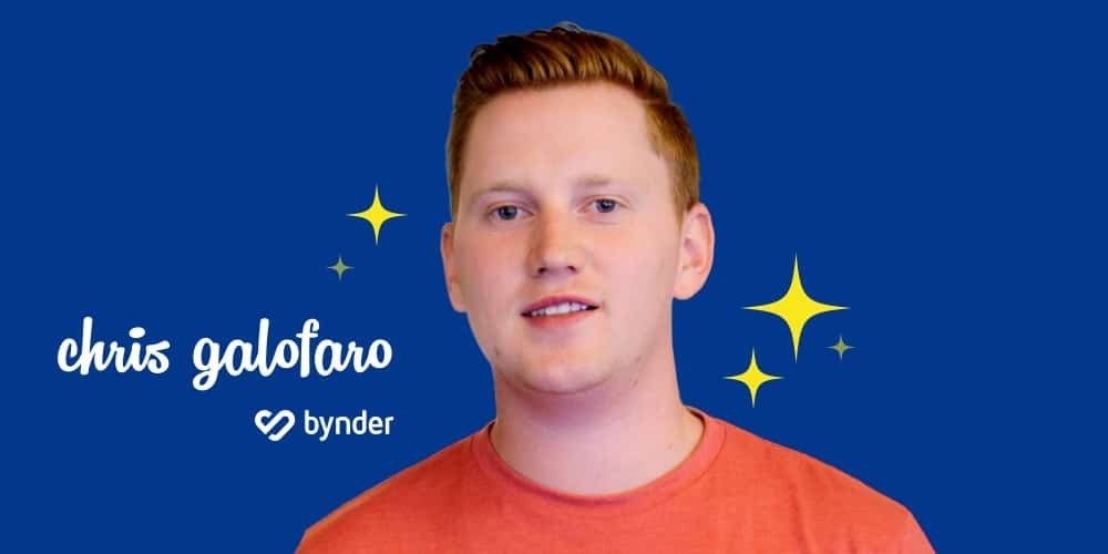 Conversation Development Rep of the Month: Meet Bynder's Chris Galofaro