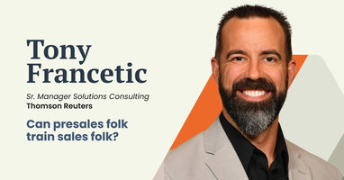 Can presales folk, train sales folk?