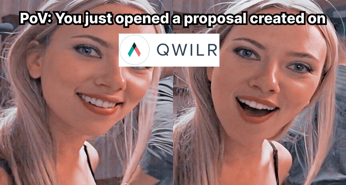 'Cause this is Qwilr 🕺 