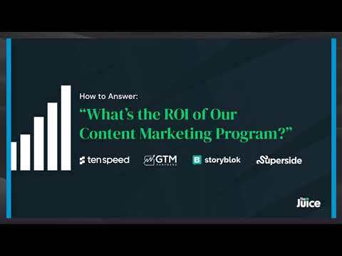 How to Answer, "What's the ROI of Our Content Marketing Program "