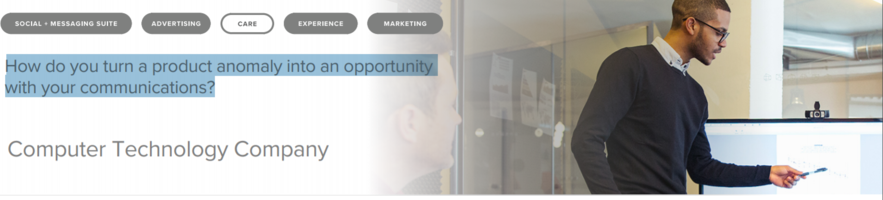 How do you turn a product anomaly into an opportunity with your communications?