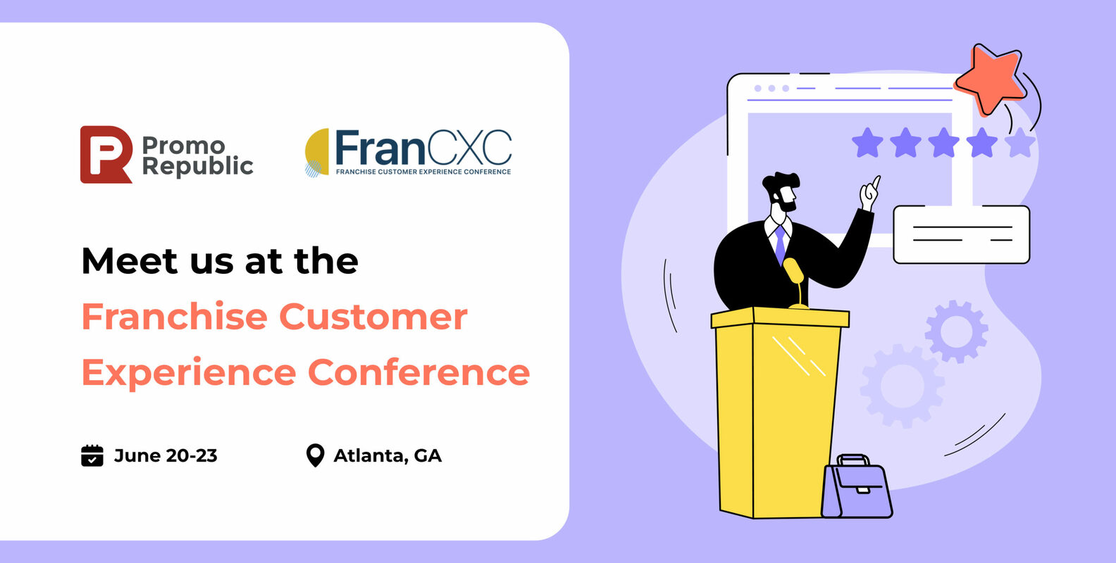 Meet PromoRepublic at the Franchise Customer Experience Conference - PromoRepublic