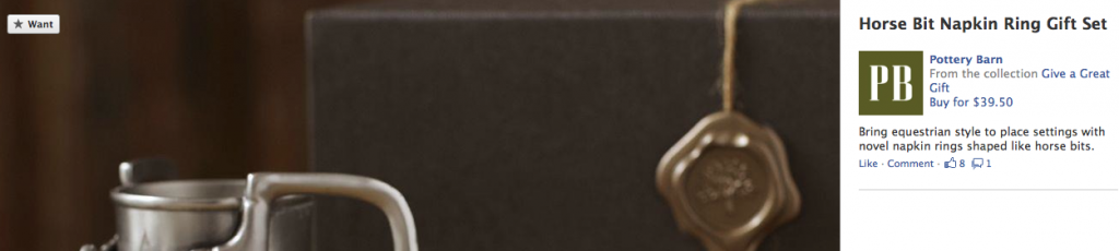 The Facebook Want Button: Do You "Like" This?