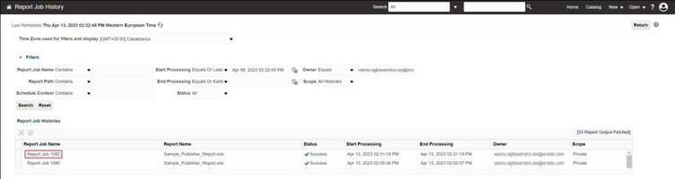 Configuration Required to Run or Schedule Publisher Reports in Oracle Analytics Server Using REST API