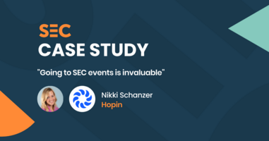 "Going to SEC events is invaluable" - Nikki Schanzer, Hopin