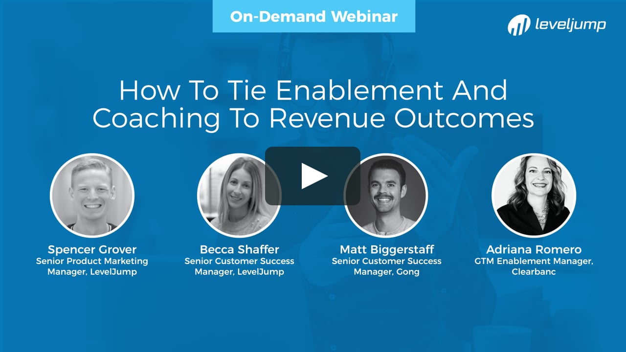 Webinar: How to Tie Enablement and Coaching to Revenue Outcomes