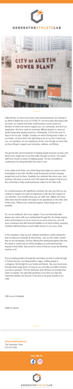 Small Business Email Asking Members To Stay Active - Swipe File