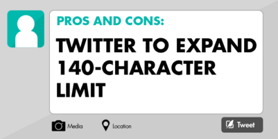 Pros and Cons: Twitter to Expand 140-Character Limit