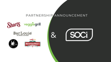 Leading Restaurant Franchises Appoint SOCi as Global Platform of Record for Localized Marketing