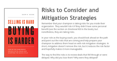 Risks to Consider & Mitigation Strategies (Selling is Hard. Buying is Harder.)
