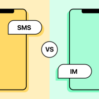 What is texting, and how does it compare to instant messaging?