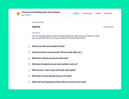7 Questions to ask in your first on-on-one with an employee
